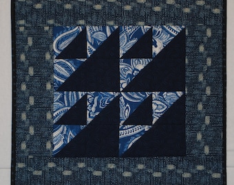 Quilted Table Mat, Wall Hanging - 17" x 17"