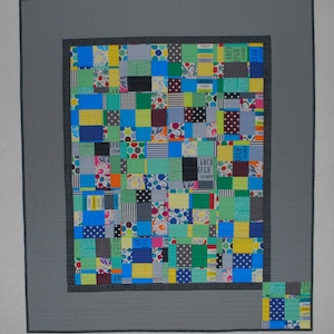 Modern Wall Hanging, Lap Quilt - 36&quot; x 42&quot;