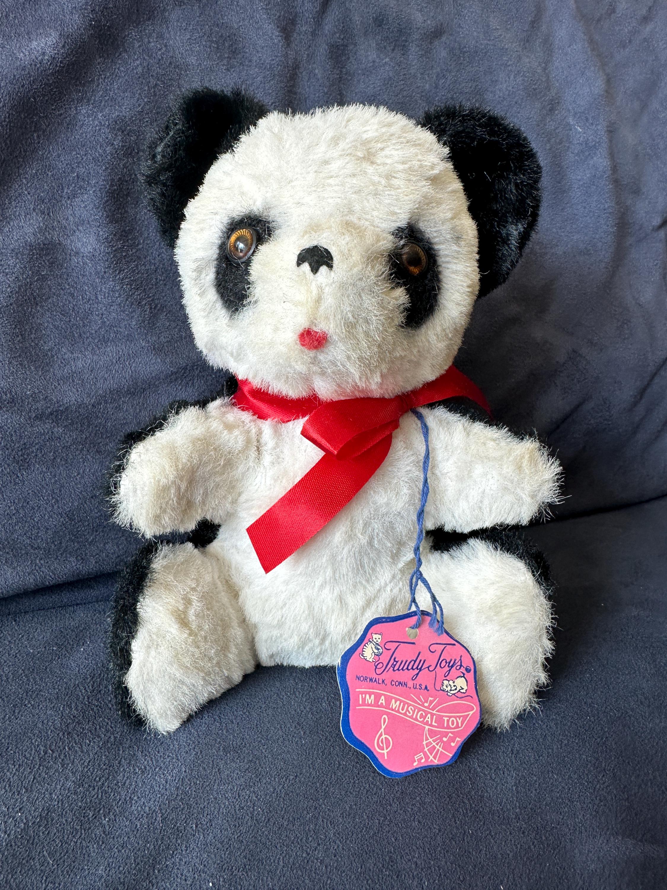 Panda Bear Toy 70s - Etsy
