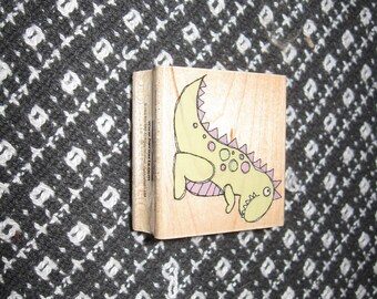 Hero Arts E4388 Scary Dino Wood Mounted Rubber Stamp / Hero Arts, c2007 New Retired