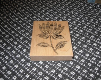 Cut Out Flower Rubber Stamp / Hero Arts K5148. Handmade in USA c2009. New. Retired. 085700863766