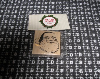 Santa Claus Wood Mounted Rubber Stamp New. Sealed. Horizon Group USA, 2007.