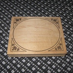 Stamps Happen, Inc. 80039 Decorative Oval Frame Rubber Stamp New - Retired