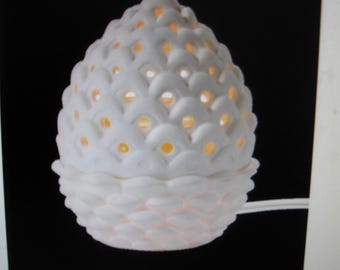 PartyLite Scent Glow Warmer Pine Cone P93329N New in Box