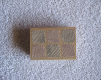 Hero Arts G2555 Background of Six Scribbles Wood Mounted Rubber Stamp New. Retired.