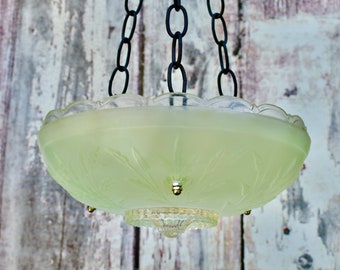 Green glass bird bath bowl, window bird feeder, garden birdfeeder, repurposed upcycled gift for dad, green succulent planter, hanging window