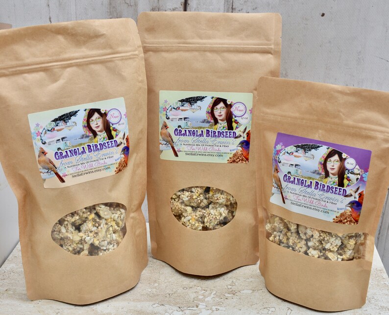 Granola Bird Seed Backyard Bird Attracting Food for Bird Etsy