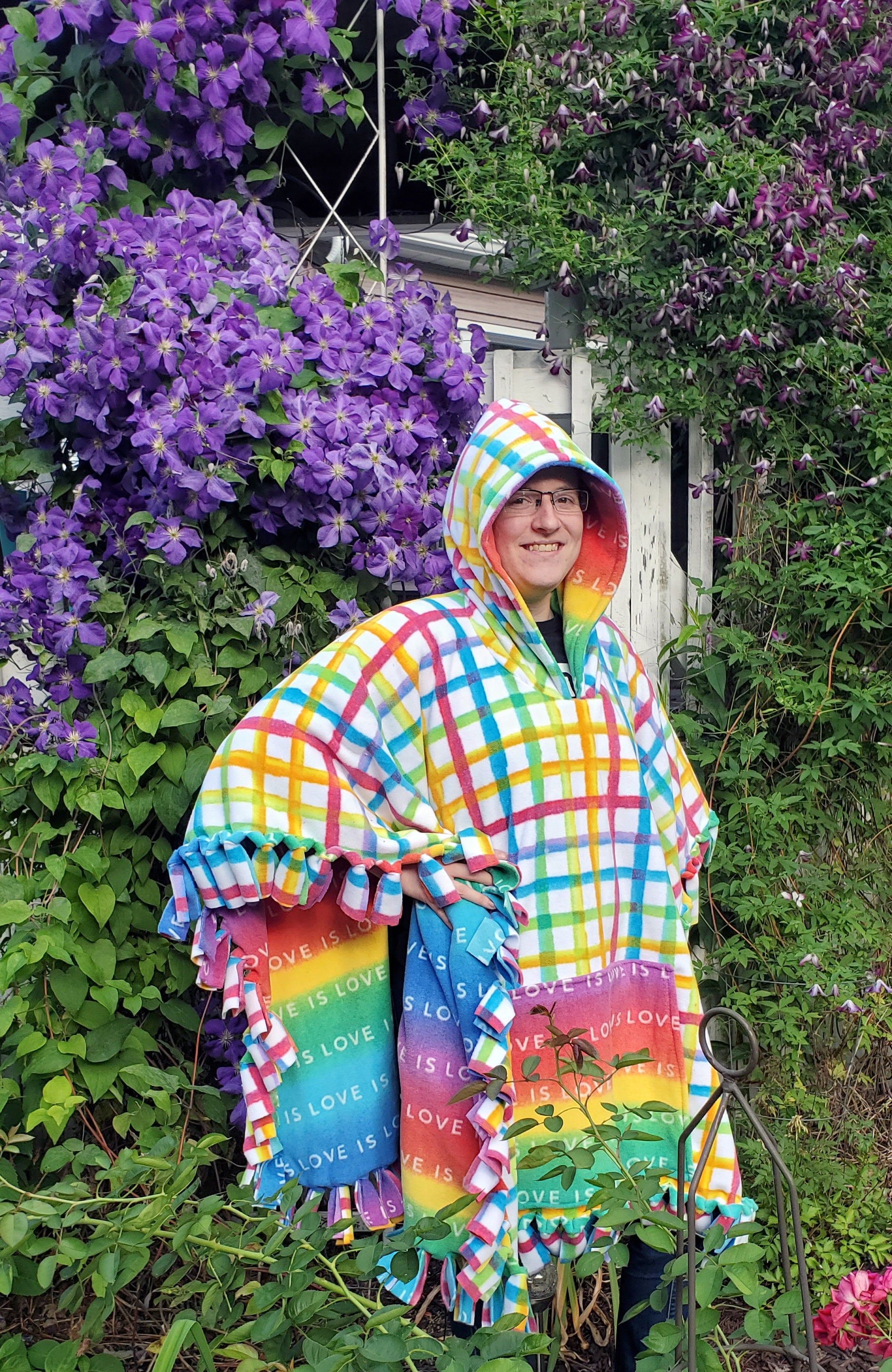 Tie Blanket Poncho Etsy