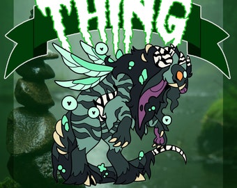 Thing the Swamp Monster: Eaglidots Artwork Enamel Pin