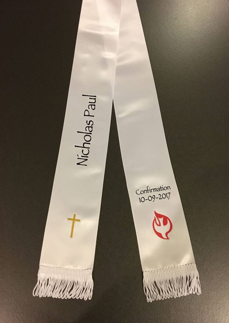 RIBBON STOLES Baptism Eucharist Confirmation - Etsy