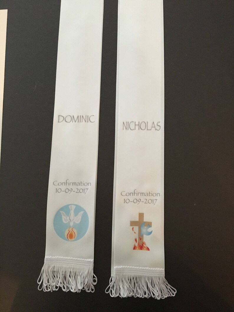 RIBBON STOLES Baptism Eucharist Confirmation - Etsy