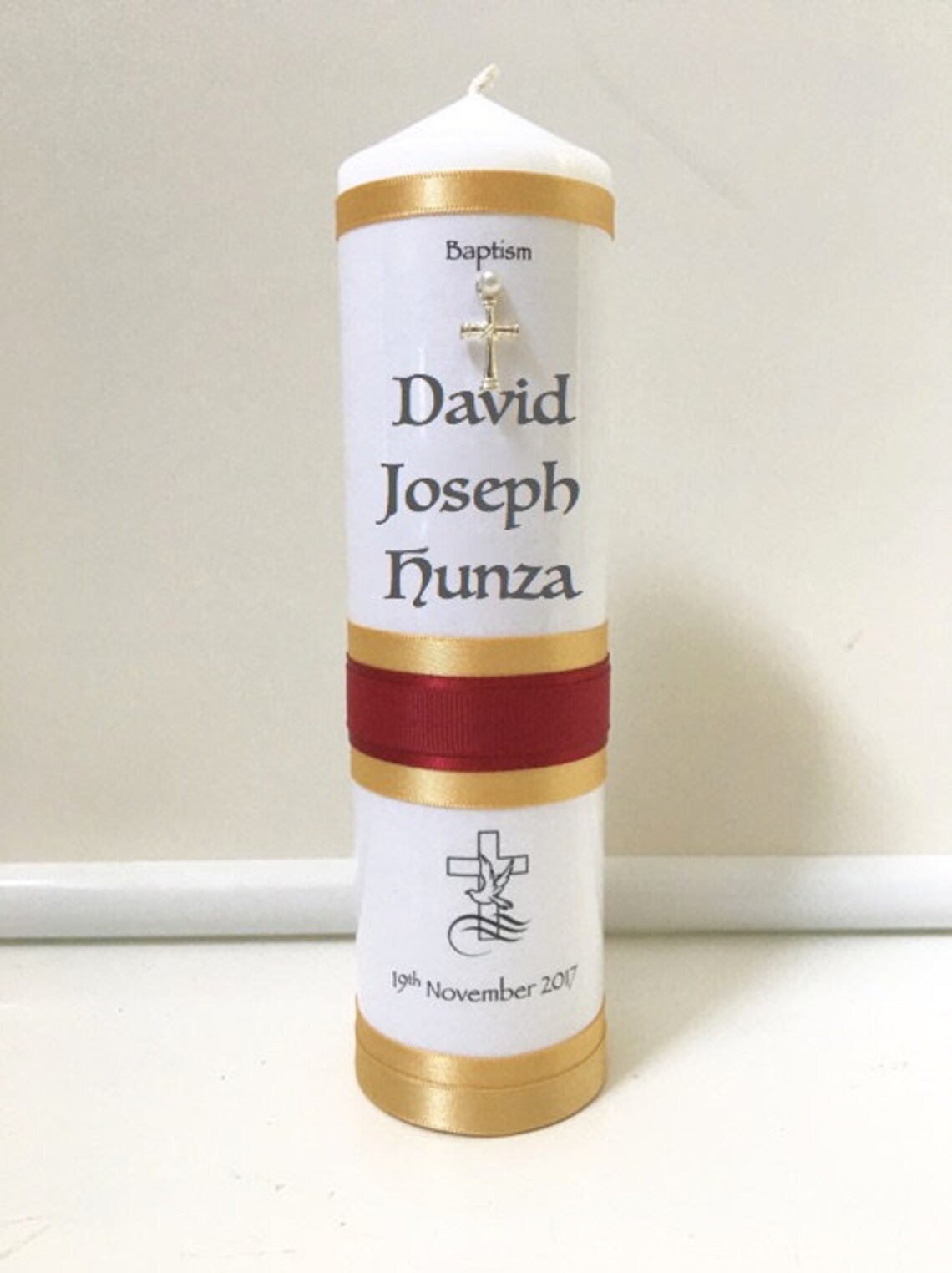 BAPTISM CANDLES PERSONALISED Etsy