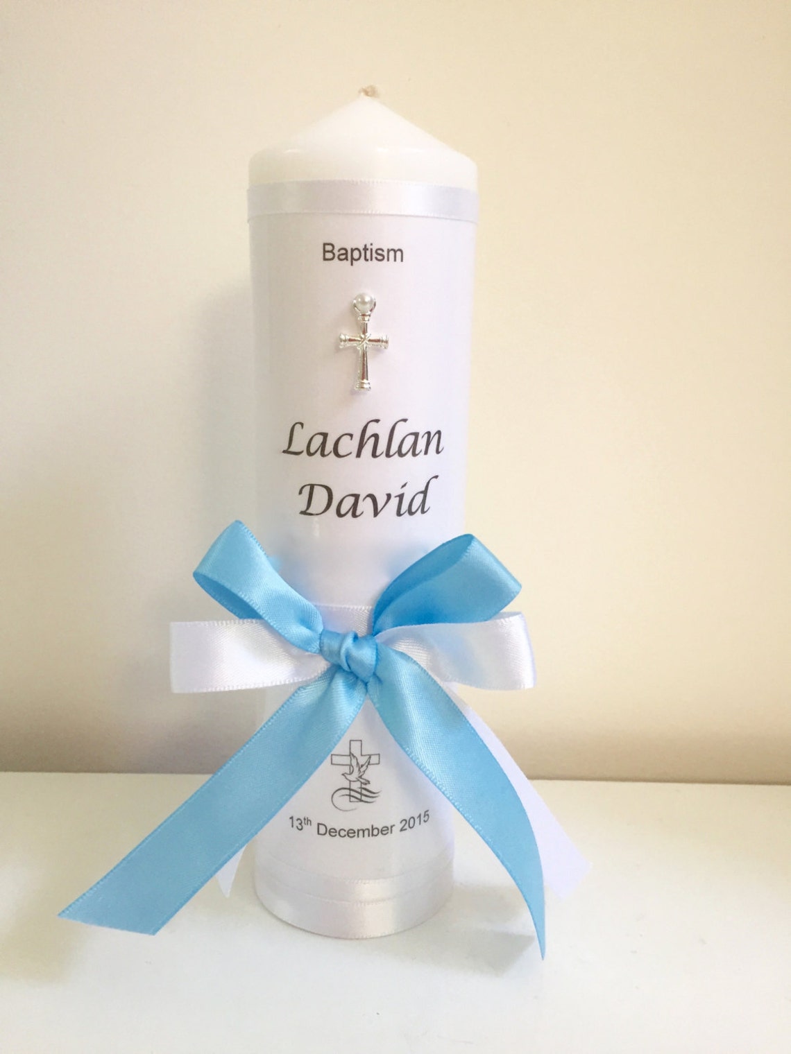 BAPTISM CANDLES PERSONALISED Etsy
