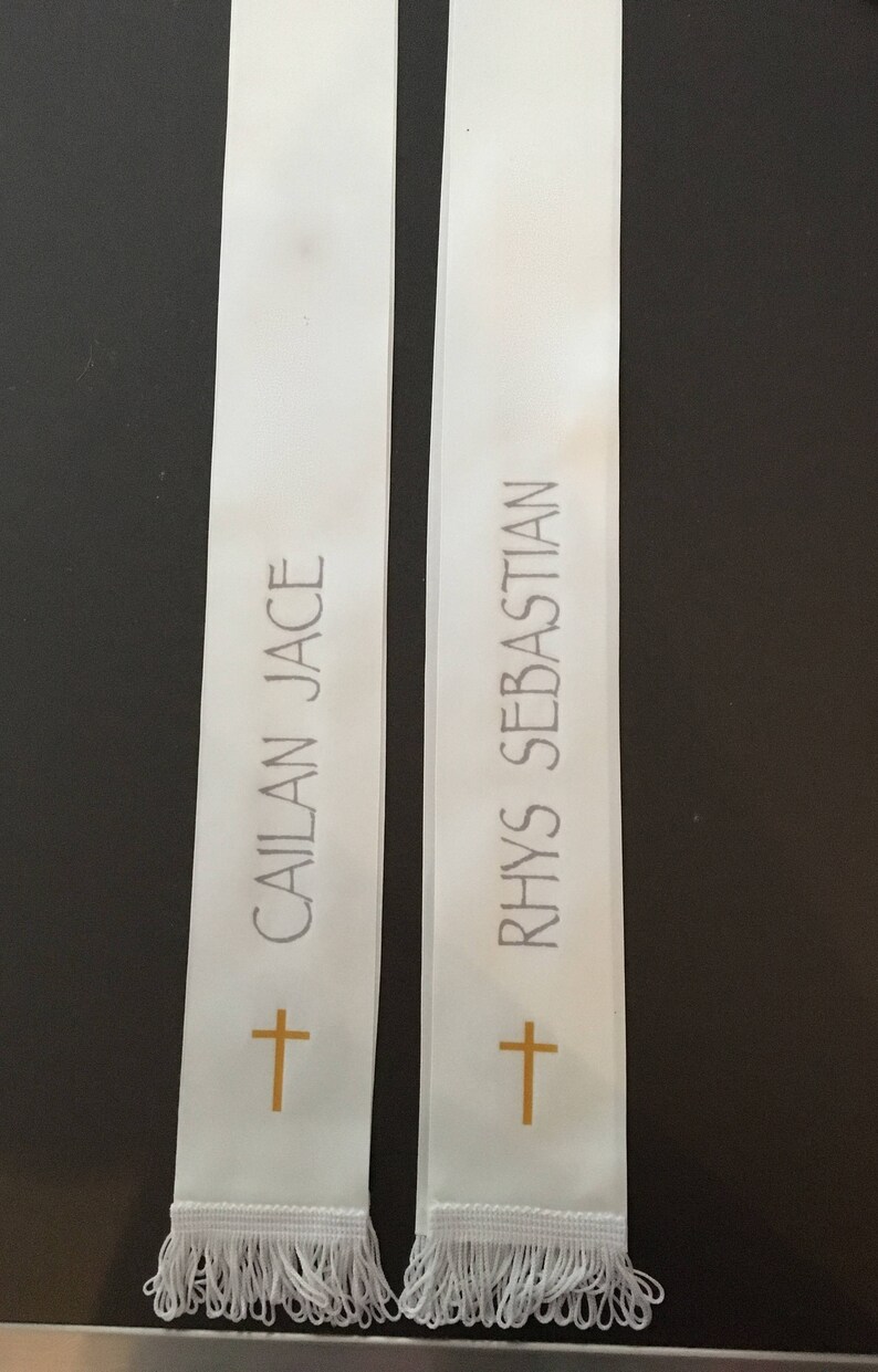 RIBBON STOLES Baptism Eucharist Confirmation - Etsy