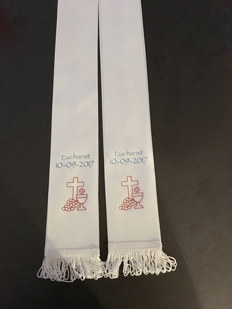 RIBBON STOLES Baptism Eucharist Confirmation - Etsy