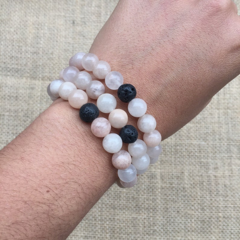 Pink Aventurine Essential Oil Diffusing Bracelet image 3