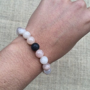 Pink Aventurine Essential Oil Diffusing Bracelet image 2