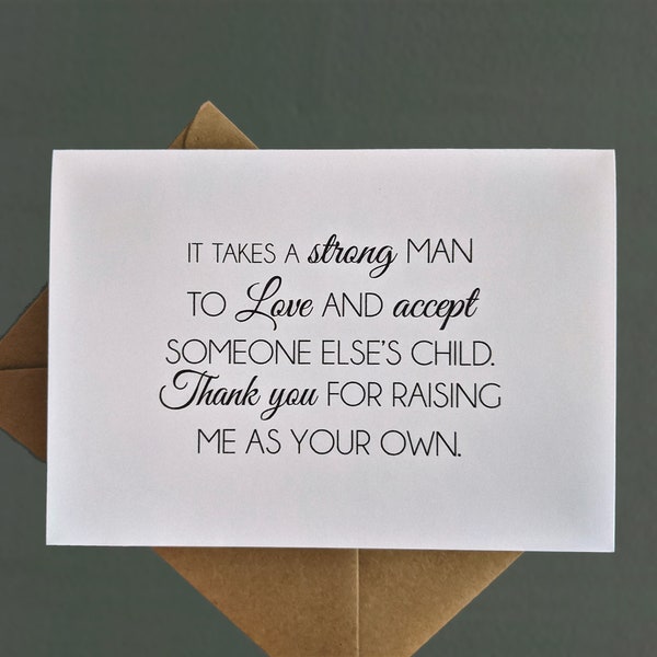 WALK ME down the Aisle Card - It takes a strong man...