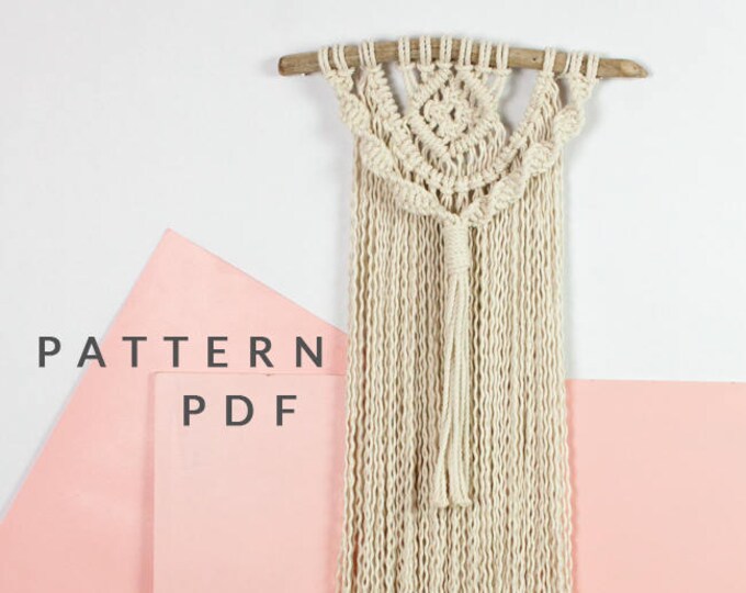 Macrame Wall Hanging Pattern- Macrame Tutorial, Tapestry, PDF Pattern ...