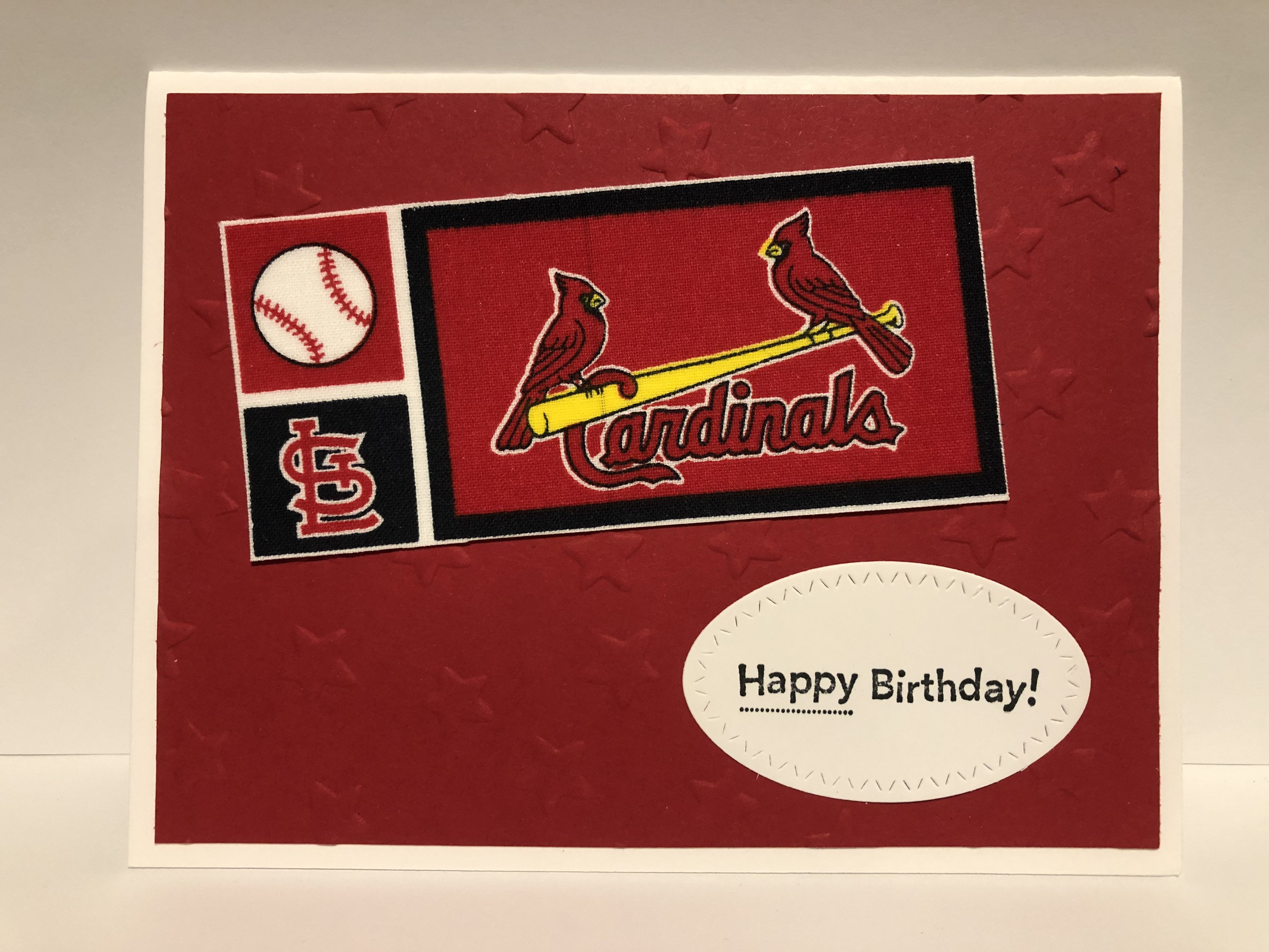 Handmade Birthday Card St. Louis Cardinals Baseball Team Etsy Hong Kong
