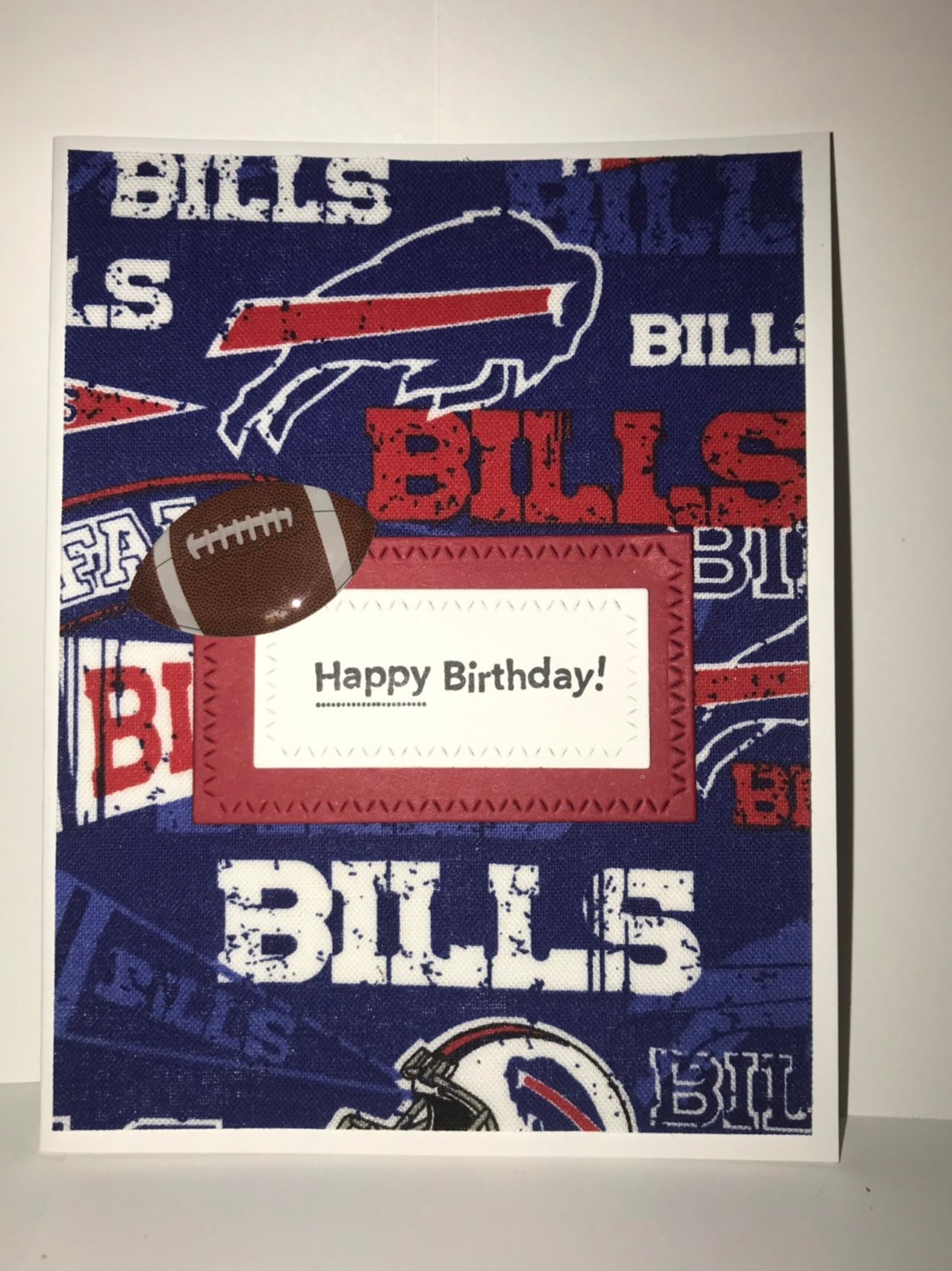 Handmade Birthday Card Buffalo Bills Football Team Etsy