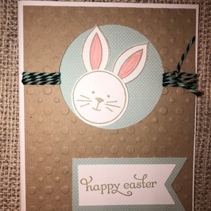 Handmade Card - Happy Easter - Easter Bunny