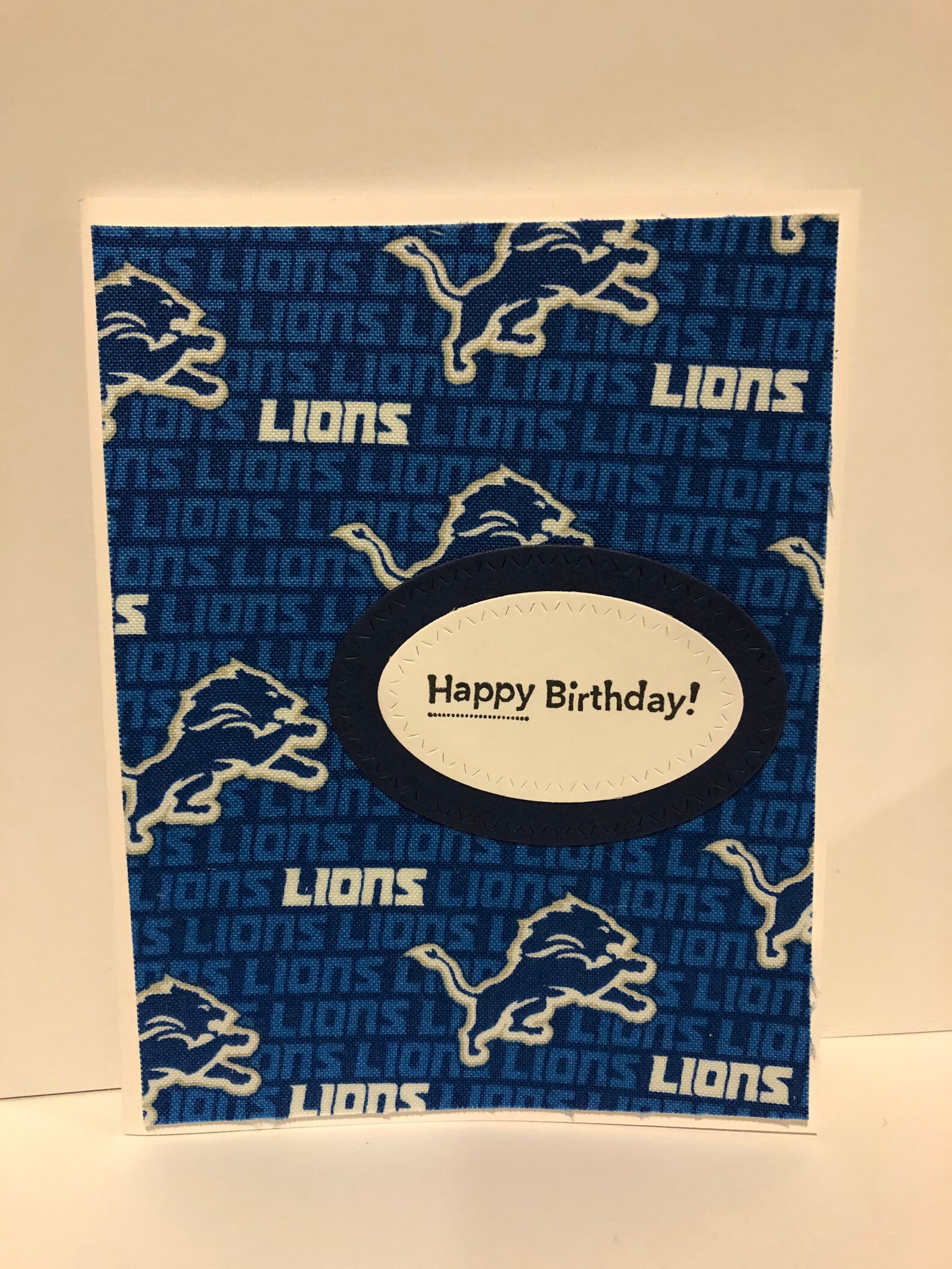 Handmade Birthday Card Detroit Lions Football Team Etsy