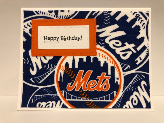 Handmade Birthday Card New York Mets Baseball - Etsy