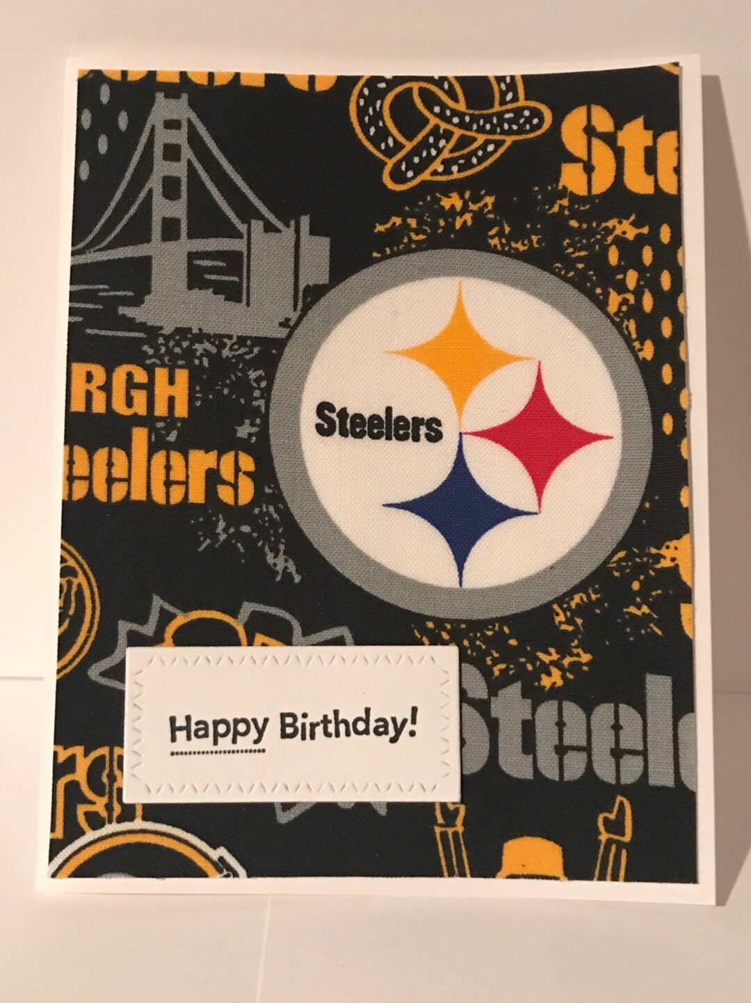 Handmade Birthday Card - Pittsburg Steelers Football Team - Etsy