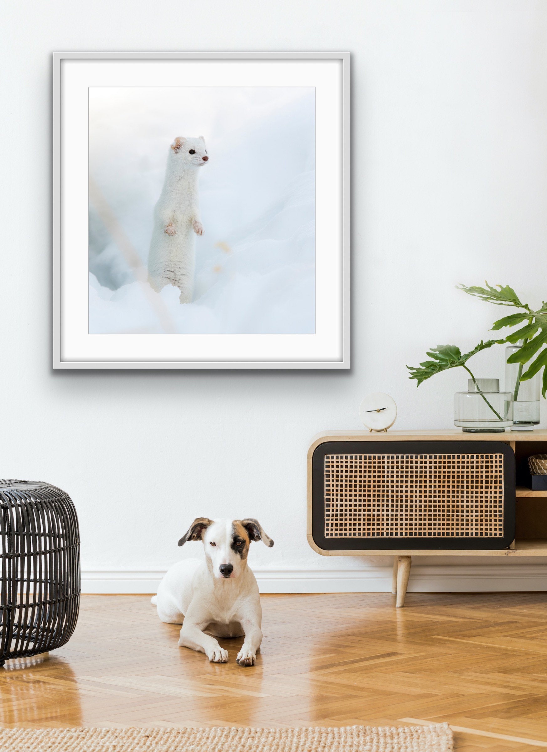 りくのこういち パステル画「雪ふらしの家(ZE348) ☆Tildaで作る「フリックがまぐちポーチ」キット [M便 1/2]の