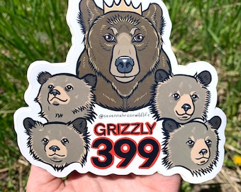 Grizzly 399 Color Vinyl Sticker