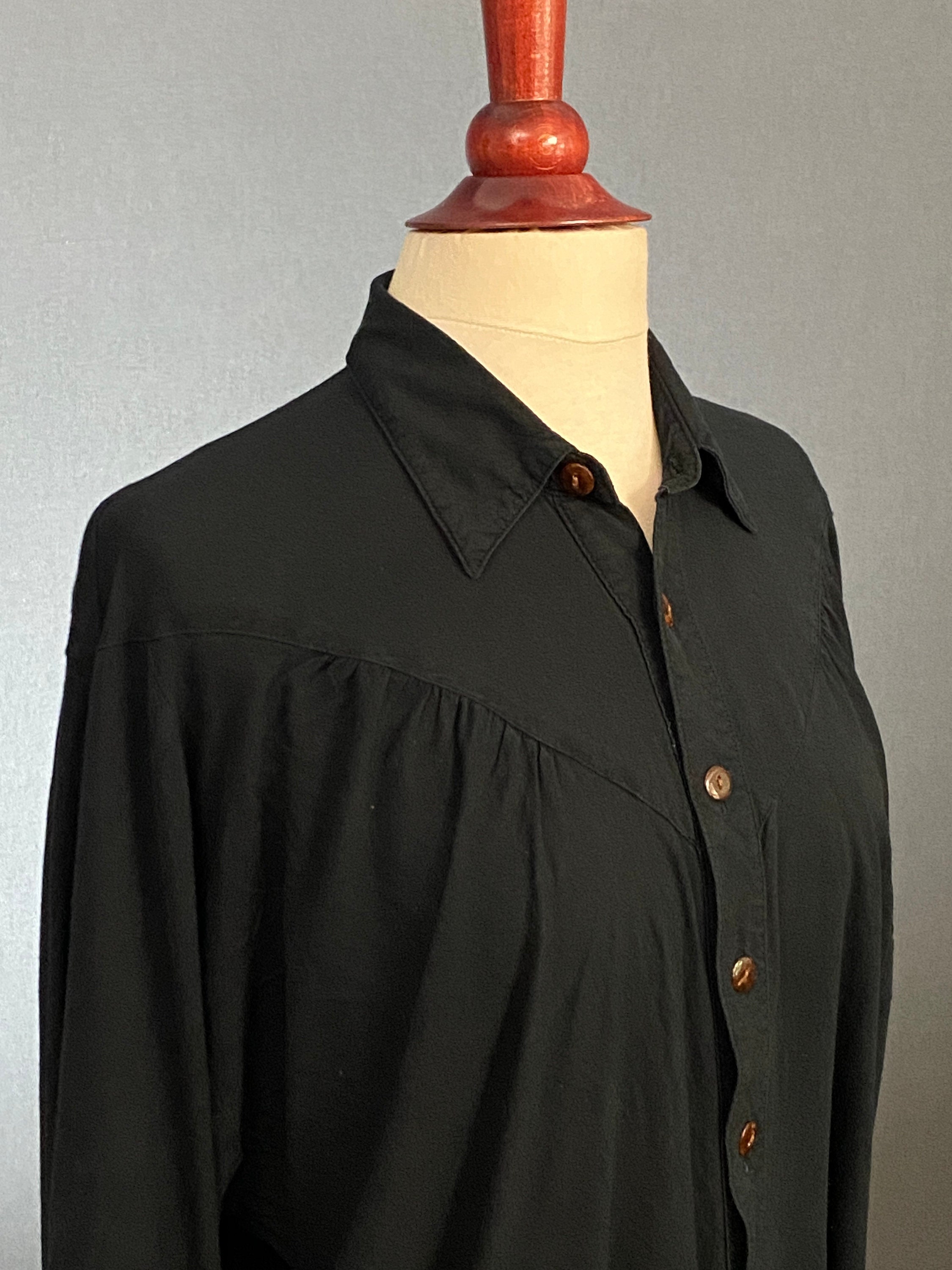 Vintage 90s Pirate Shirt International Male Catalog Button Front 