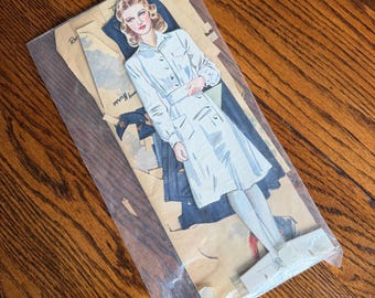 Whitman Publishing 1941 Wooden Paper Doll Military Nurse