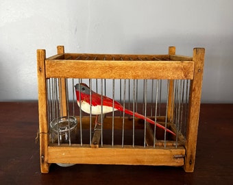 Small Antique Vintage Bird Canary Cage