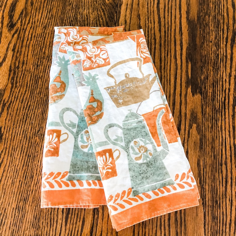Mid Century Kitchen Towels - Etsy