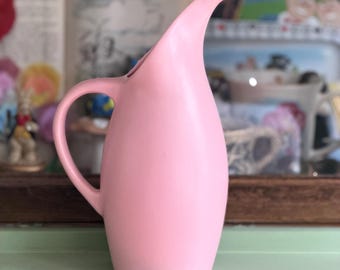 Royal Haeger USA Pottery Pink Pitcher Vase