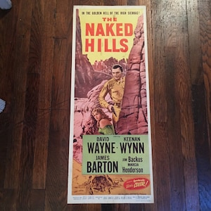 The Naked Hills - Original Folded Theater Poster