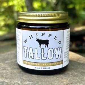 Plain Unscented Whipped Tallow - Tallow Face Cream