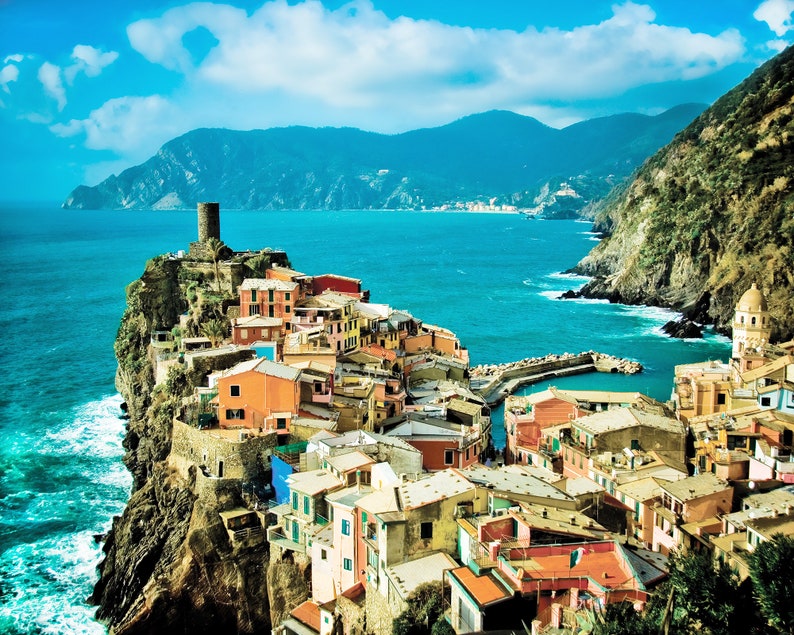 Italy Photography Travel, Cinque Terre, Romantic Wall Art Daydreams of Italy image 1