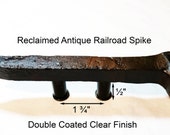 1 3 4 quot Right Sealed Railroad Spike Cupboard Handle Dresser Drawer Pull Cabinet Knob Antique Vintage Old Rustic Re-purposed House Restoration