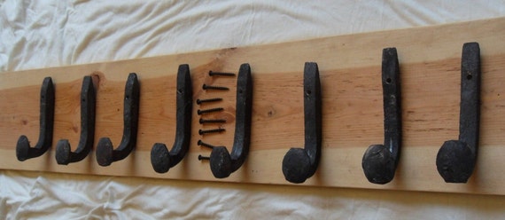 or Knobs Retro Vintage 3 Old Railroad Spike Horse Tack Hooks Barn Handles