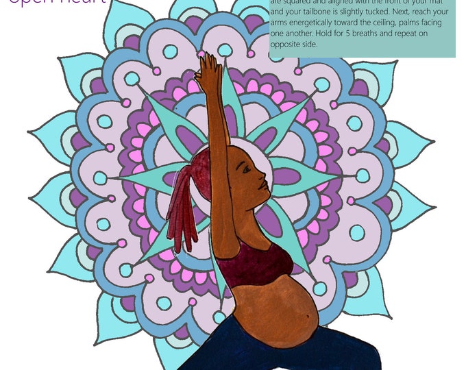 Prenatal Yoga Slides/ Set 2/ Slides 6-10/ PDFs/ Yoga Instructor/Midwife/ Doula/ Birth Education