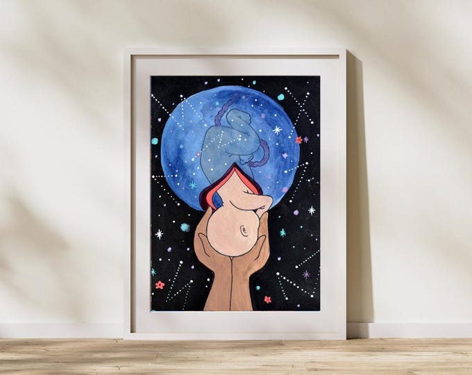 ENTRANCE  art print-  8.5" x 11" / inspirational art/ birth art/  gift for new mom/ doula gift/ midwife/ gift for mom/ new mom/ pregnancy