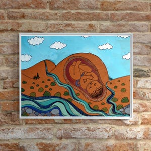 PACHAMAMA Kunstdruck - 8 "x 10" / Inspiration Kunst/ Geburt Kunst/ Geschenk für neue Mutter/ Doula Geschenk/ Hebamme/ Geschenk für Mutter/ neue Mutter/ Wochenbett