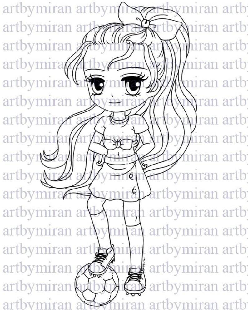 Electronic Stamp-Football Participant Jane, Digi Stamp, Printable Line artwork for Card and Craft Delivery image about Stamp Printable known as Electronic Stamp-Football Participant Jane, Digi Stamp, Printable Line artwork for Card and Craft Provide