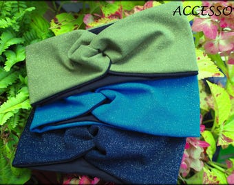 Headband, knotted headband, glitter hairband, knotted hairband, turban hairband, bandana, cotton jersey