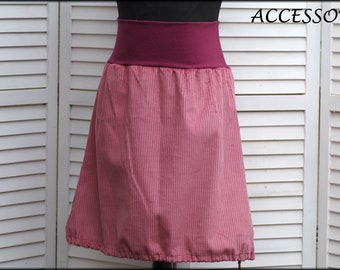 Balloon skirt corduroy skirt old pink cotton women's skirt corduroy