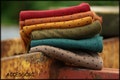 Lightweight arm warmers, reversible arm warmers, hand warmers, cotton, striped, polka dot, wrist warmers in autumn colors, hand warmers
