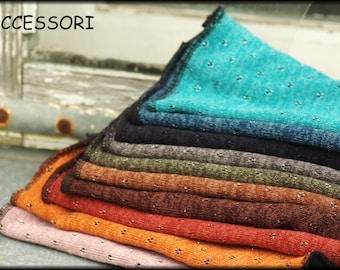 Cozy, lightweight, warm, lined arm warmers/finger warmers/wrist warmers in autumnal colors, with or without thumb holes.