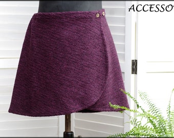 wrap skirt short skirt kidney warmer mini skirt warm